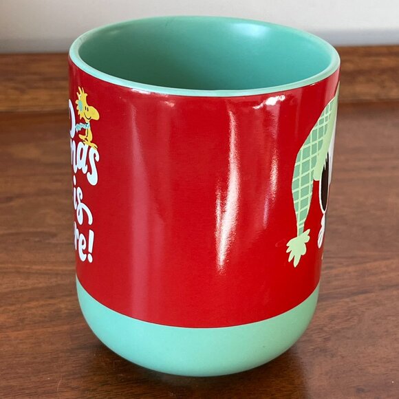 Hallmark Peanuts Snoopy Mug Christmas Time Is Here 16 Oz Cup 2024 Woodstock - Picture 3 of 10